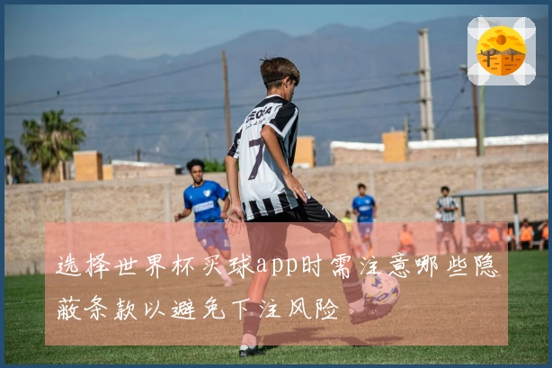 选择世界杯买球app时需注意哪些隐蔽条款以避免下注风险