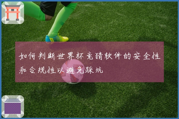 如何判断世界杯竞猜软件的安全性和合规性以避免踩坑